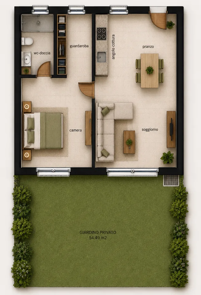 MODERNI APPARTAMENTI DI 2.5 LOCALI IN AFFITTO – BALERNA – foto 10 di 11