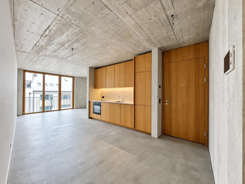 Modern concrete-style apartment near Spalentor – photo 2 of 10
