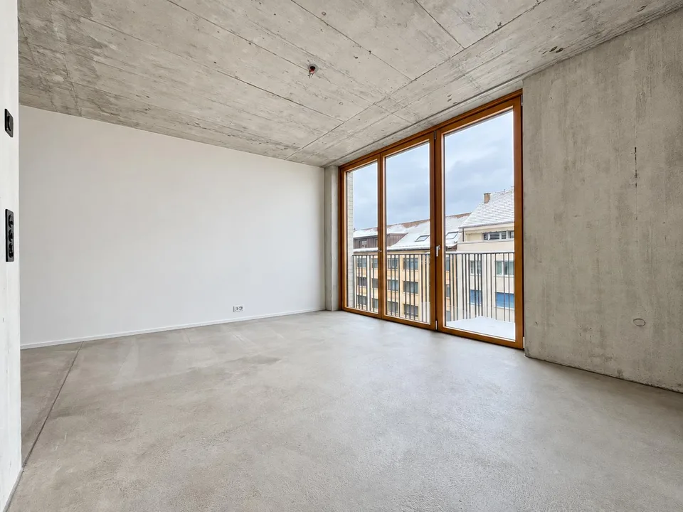 Modern concrete-style apartment near Spalentor – photo 4 of 10