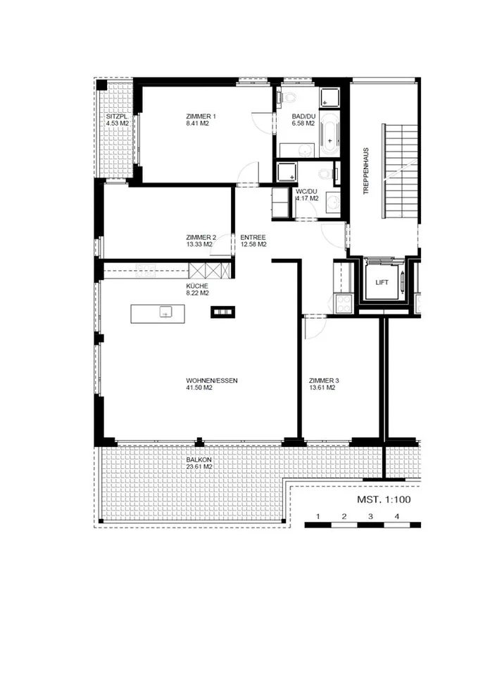 Appartamento moderno 4½ locali con balcone soleggiato e bella vista – foto 10 di 10