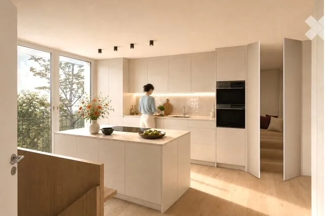 Nuova costruzione: appartamento-maisonnette di 3,5 locali con giardino a Riehen – foto 3 di 8