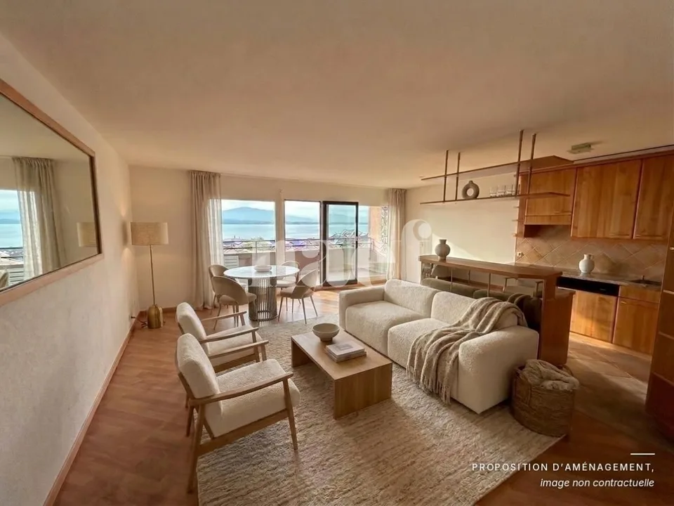 Schönes 3-Zimmer-Apartment im 3. Stock mit ca. 76m2, Balkon und herrlicher Seeblick – Foto 3 von 8