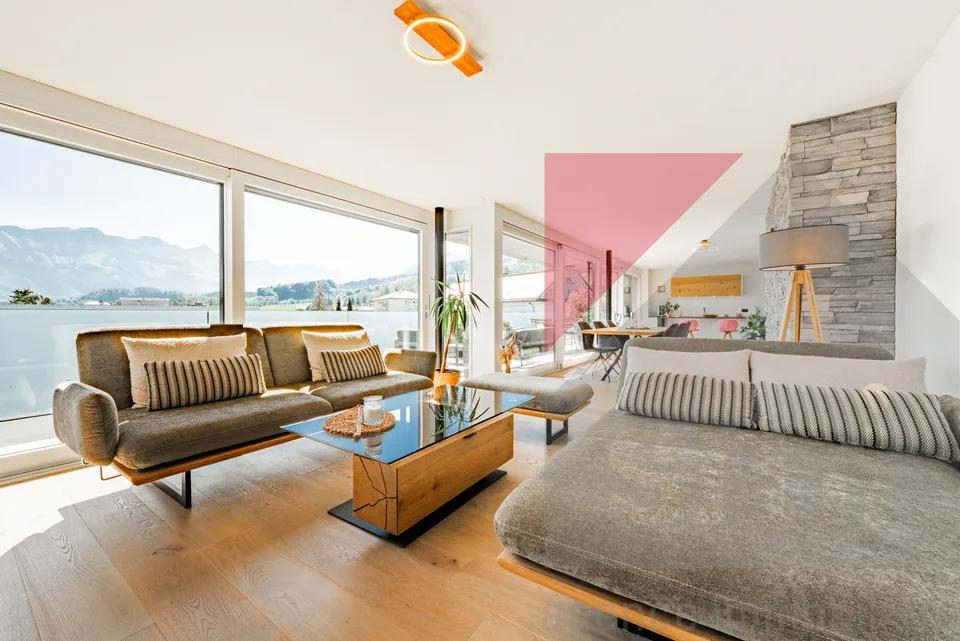 4.5 Zimmer Attikawohnung in Le Pâquier-Montbarry – Foto 6 von 13