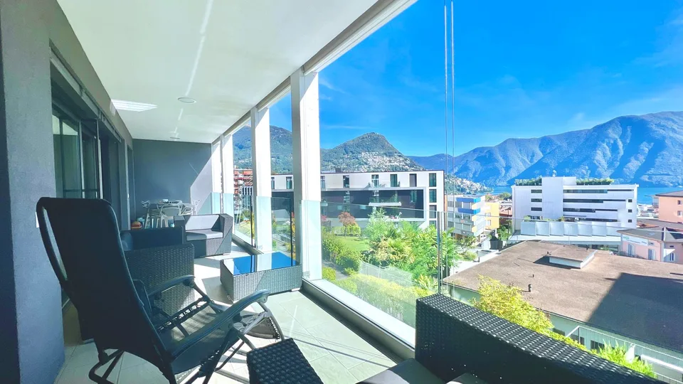 Elegantes Apartment mit 4.5 Zimmern und Seeblick in Lugano Massagno – Foto 10 von 22