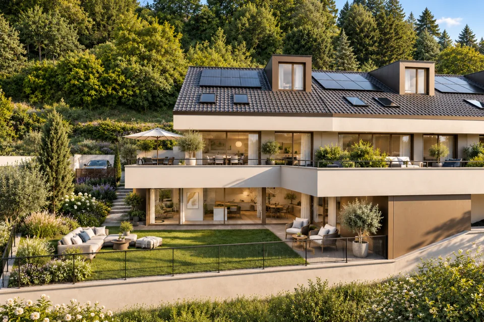 Chardonne - Magnifica villa a schiera nuova di 6.5 locali con vista impareggiabile sul Lago di Ginevra – foto 3 di 4