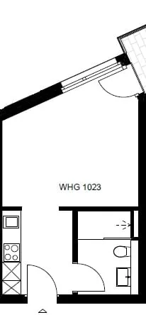 Erstbezug in Zürich moderne 1-Zimmer-Wohnung mit Balkon – Foto 5 von 6
