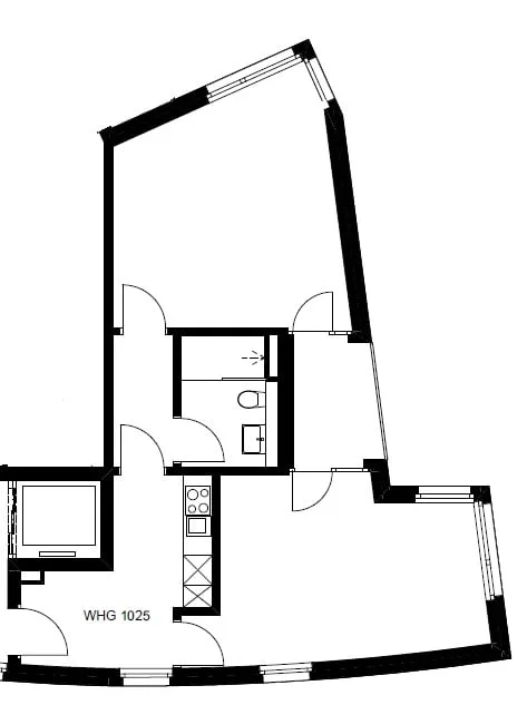 Erstbezug, moderne 2-Zimmer-Wohnung in Zürich mit Loggia – Foto 5 von 6