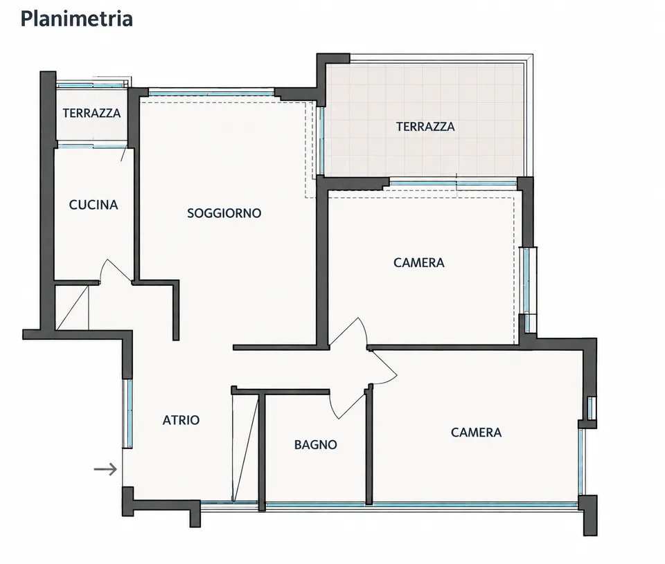 LUGANO LORETO – HELLES 3.5-ZIMMER-WOHNUNG MIT GROSER TERRASSE, UMgeben von GRÜN – Foto 16 von 16