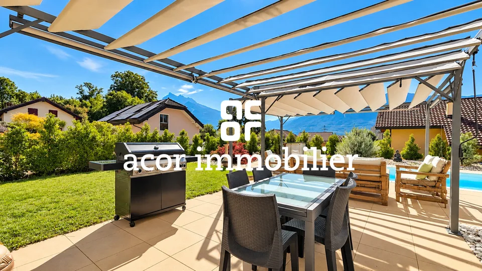 Villa mit 6,5 Zimmern und beheiztem Pool mit Blick auf die Dents-du-Midi – Foto 5 von 10