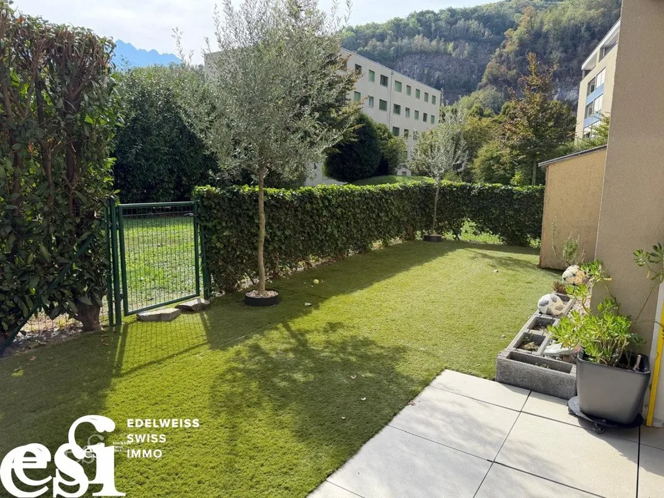 Splendide appartement minergie de 4.5 pces avec terrasse-jardin à Collombey – photo 2 sur 10