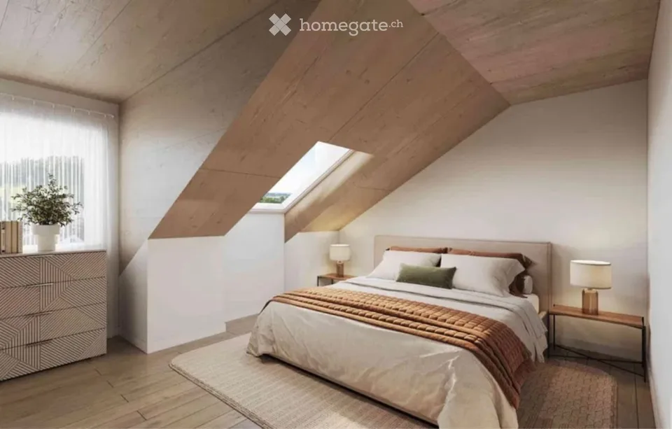 Schöne 4.5 Zimmer Dachwohnung – Foto 2 von 5