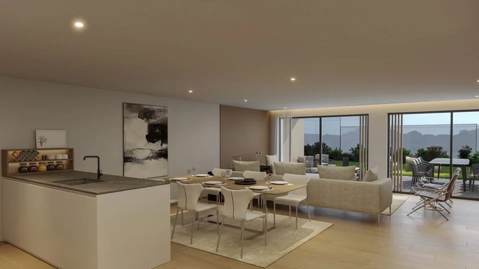 Appartement de jardin moderne 5.5 pièces avec chambre principale, salle de bain en suite, loggia & balcon – photo 4 sur 20
