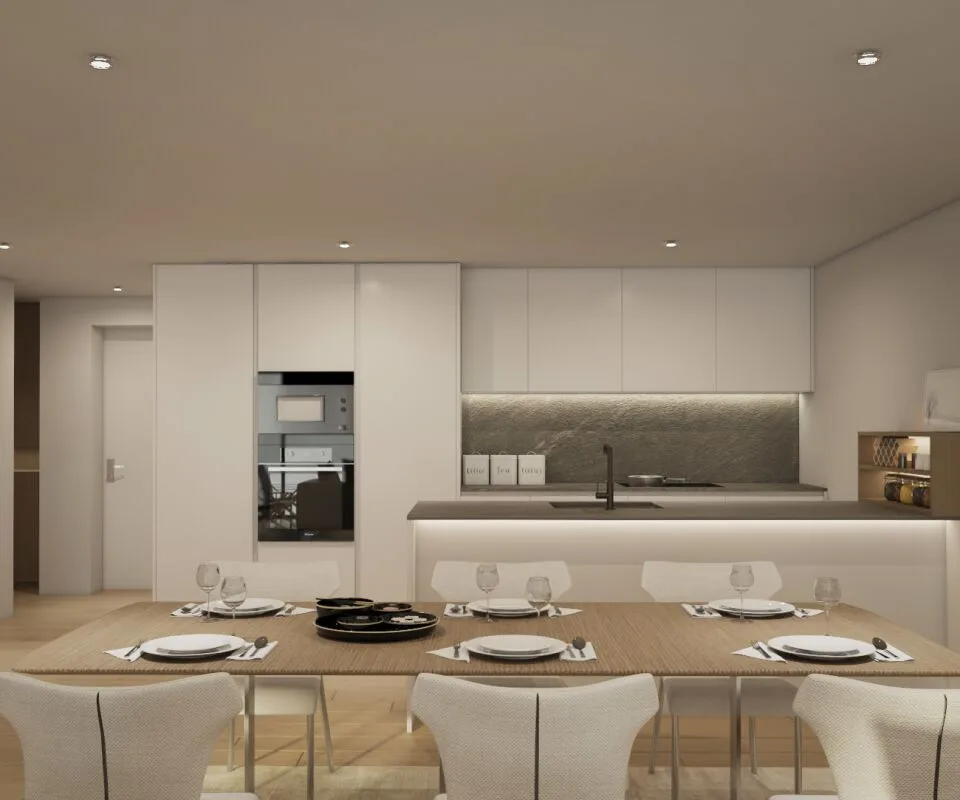 Appartement de jardin moderne 5.5 pièces avec chambre principale, salle de bain en suite, loggia & balcon – photo 7 sur 20