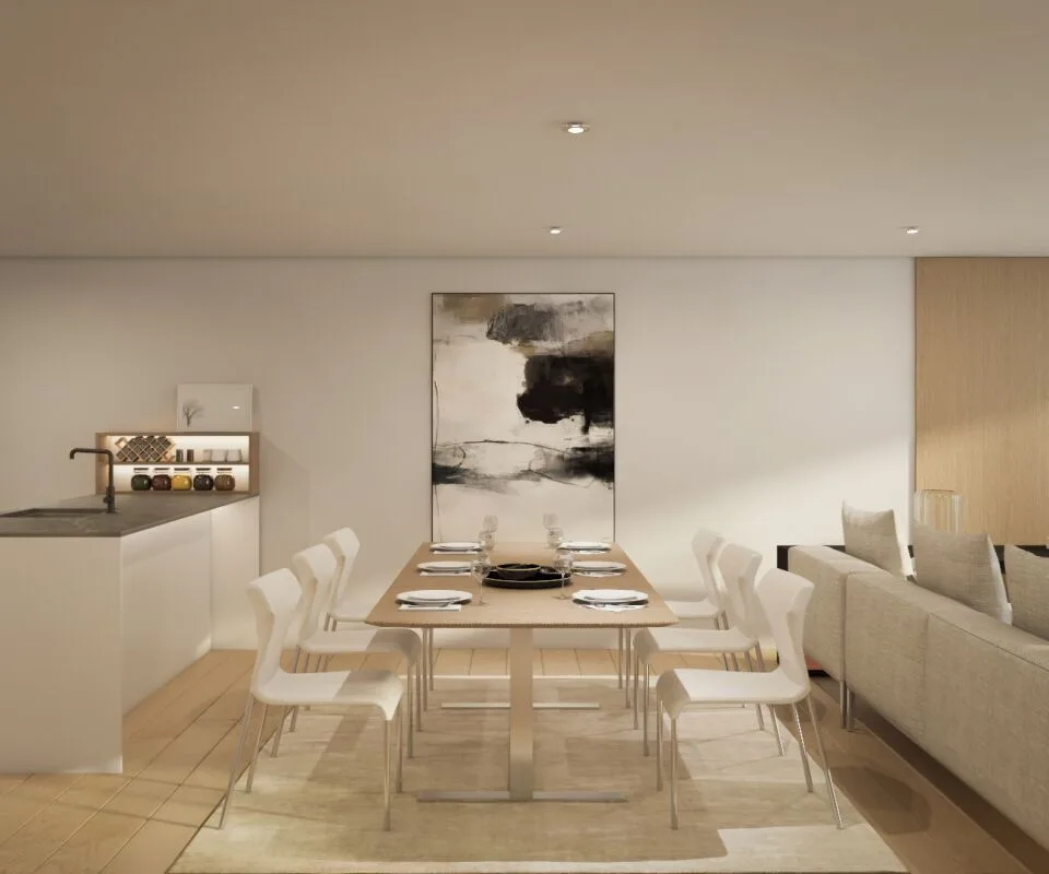 Appartement de jardin moderne 5.5 pièces avec chambre principale, salle de bain en suite, loggia & balcon – photo 6 sur 20