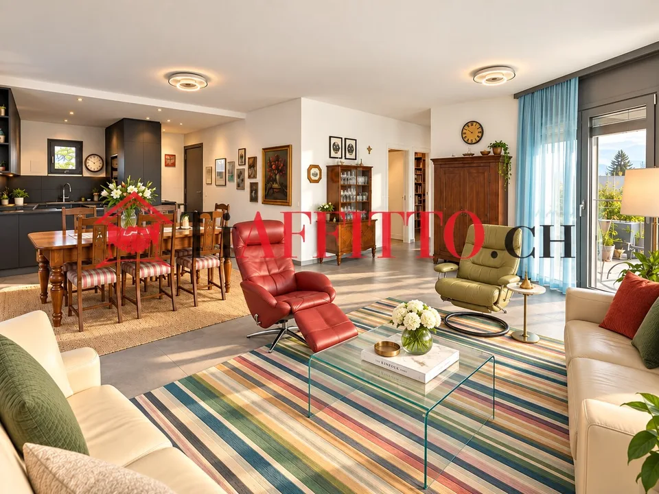 Moderne 4.5 Zimmer mit Bergblick – Foto 1 von 12
