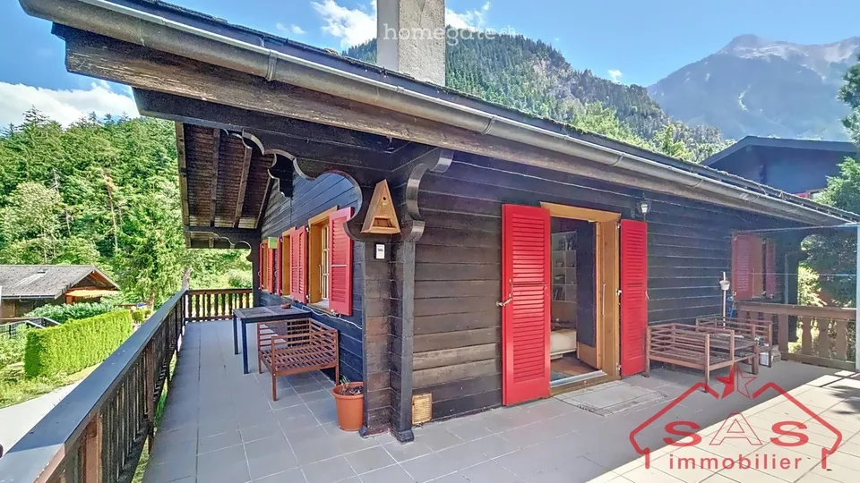 Außergewöhnliches Chalet in den Schweizer Alpen (Wallis) – Foto 4 von 5