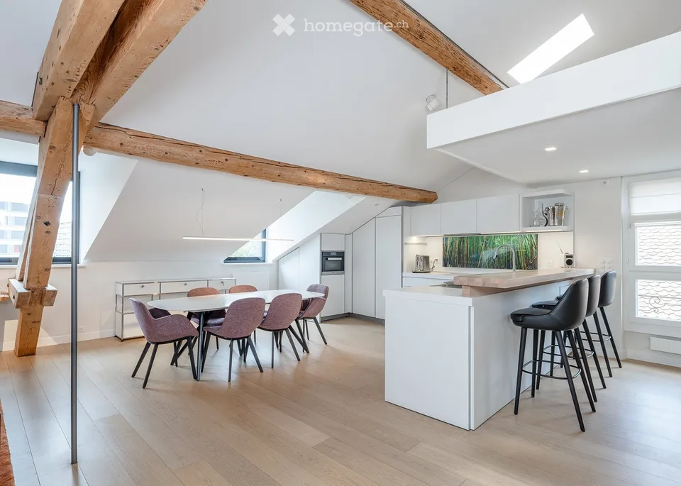 VIEUX-CAROUGE - 3 Place du Rondeau - LOFT ATTIQUE 130m2 SANS MUR PORTEUR – Foto 6 von 17