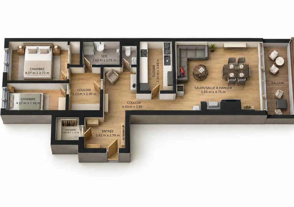 3,5 Zimmer-Wohnung in SI mit Panoramablick auf die Berge – Crans-Montana – Foto 25 von 26