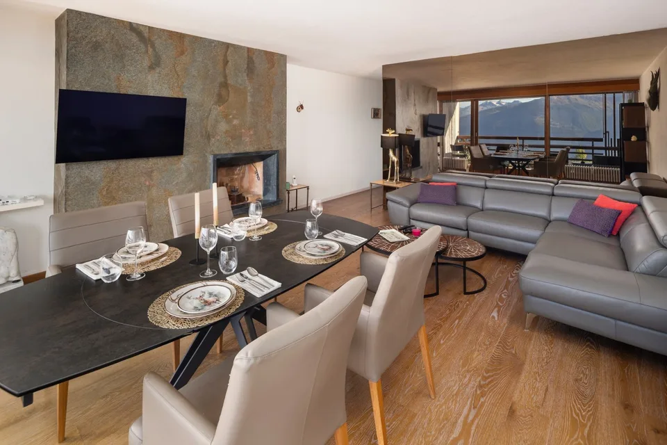 3,5 Zimmer-Wohnung in SI mit Panoramablick auf die Berge – Crans-Montana – Foto 2 von 26
