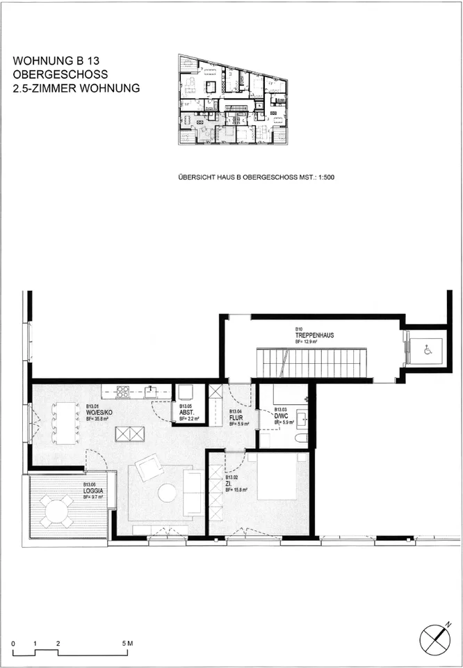 Grosszügige moderne 2.5-Zimmerwohnung – Foto 14 von 14