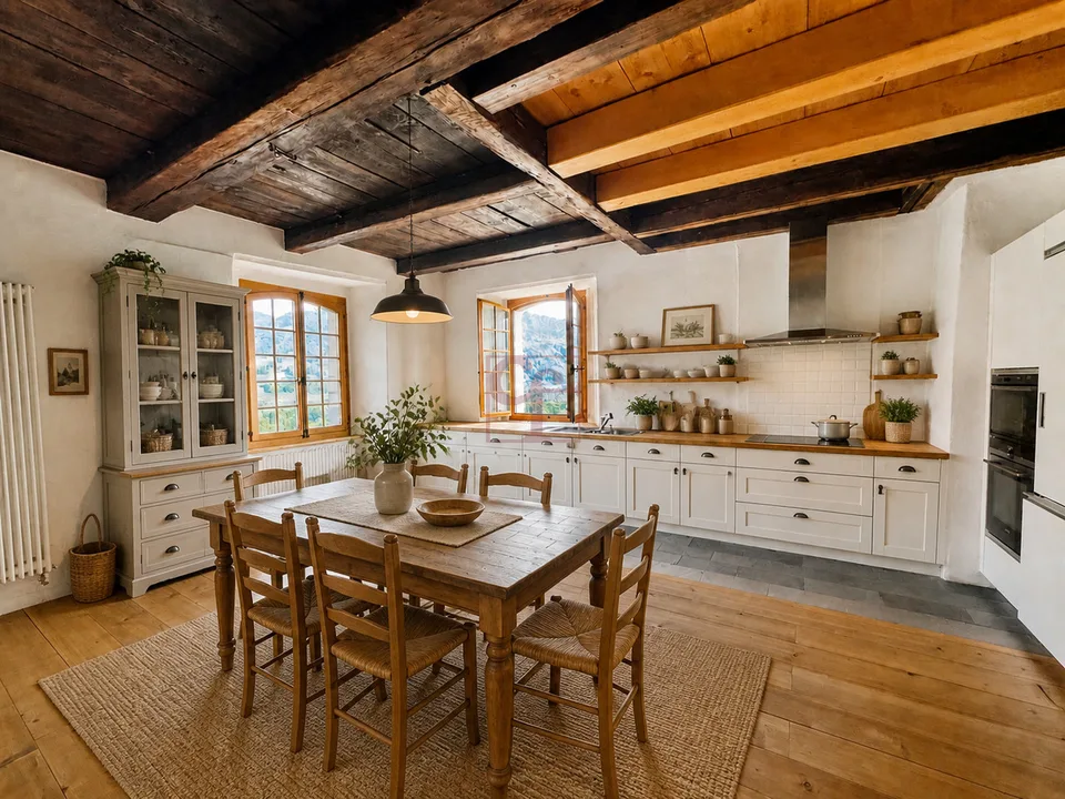 5.5 Zimmer Bauernhaus in Echarlens – Foto 5 von 13
