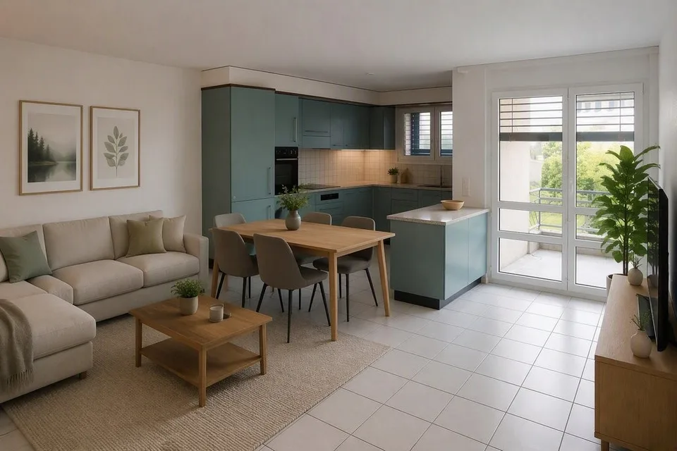 Charmanter Apartment mit 4.5 Zimmern im Erdgeschoss mit Terrasse – Foto 2 von 9