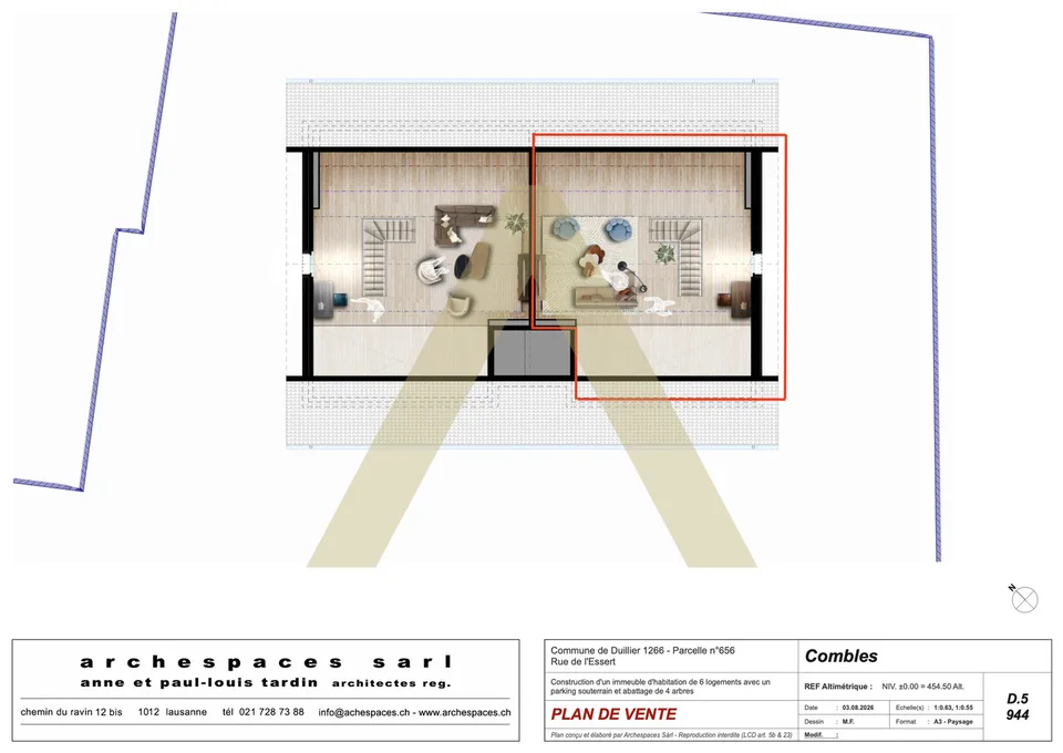 4.5 Zimmer Wohnung in Duillier – Foto 7 von 9