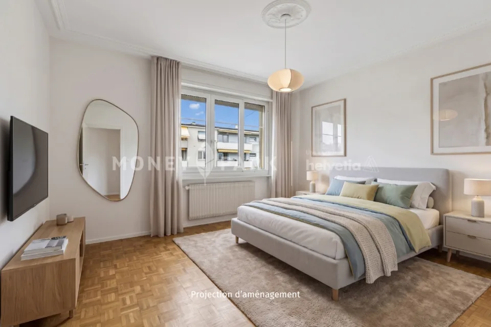 Wandelbares Apartment mit derzeit 4.5 Zimmern, im Zentrum von Lausanne. – Foto 6 von 14