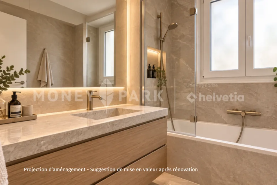 Wandelbares Apartment mit derzeit 4.5 Zimmern, im Zentrum von Lausanne. – Foto 12 von 14