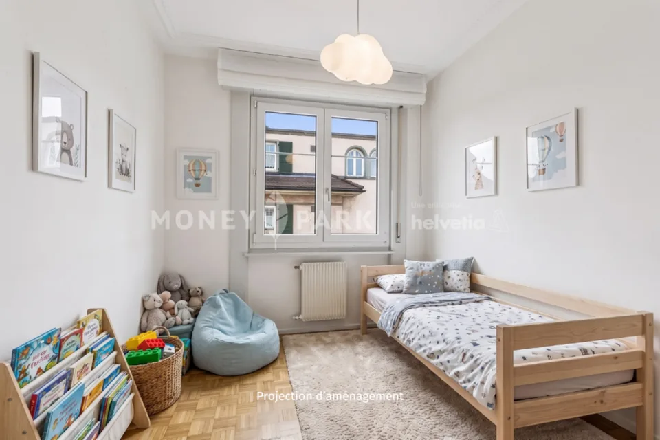 Wandelbares Apartment mit derzeit 4.5 Zimmern, im Zentrum von Lausanne. – Foto 11 von 14