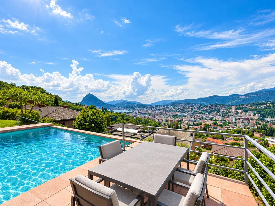 Villa con piscina e giardino a Pregassona – foto 17 di 21