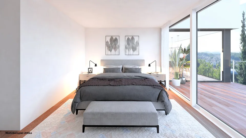 Appartamento nuovo di 4,5 locali con giardino d'inverno e balcone a Oberwil – foto 6 di 9
