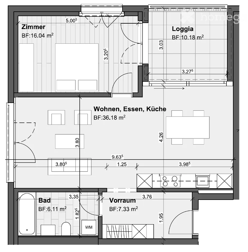 Ihr neues Zuhause im «Calandablick»: Grosszügig dank 2.70 m Raumhöhe – Foto 22 von 29