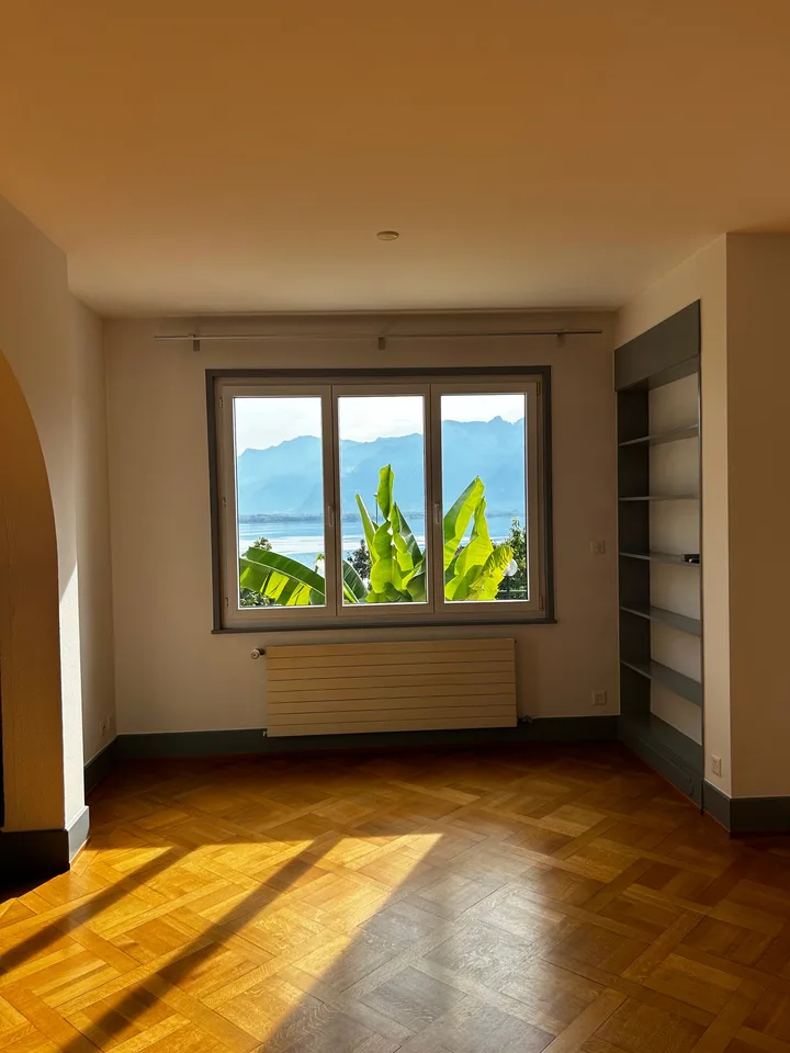 Ampio appartamento con terrazza, giardino e vista panoramica sul lago a Montreux – foto 4 di 16