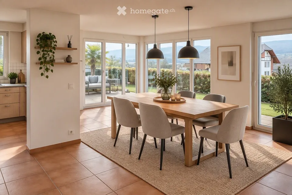 4.5 Zimmer-Wohnung mit grossem Umschwung – Foto 4 von 5