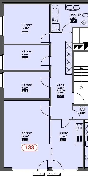 4.5-ZWohnung mit grossem Balkon an zentraler Lage in Naters – Foto 4 von 5