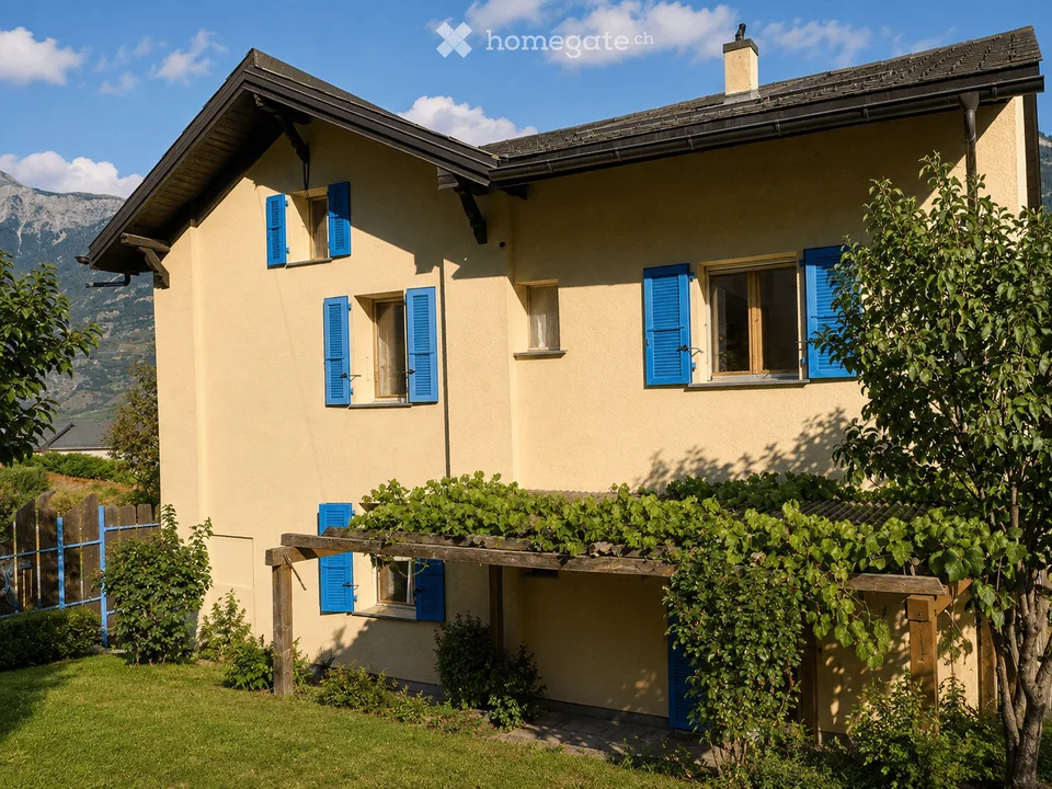 Geräumiges Einfamilienhaus mit 7.5 Zimmern und Garten im Herzen von Saxon – Foto 2 von 27
