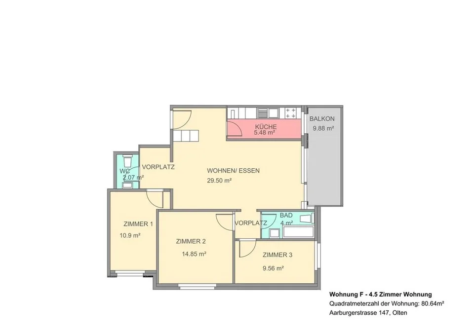 Zu vermieten in Olten - geräumige 4.5 Zimmer-Wohnung – Foto 10 von 11