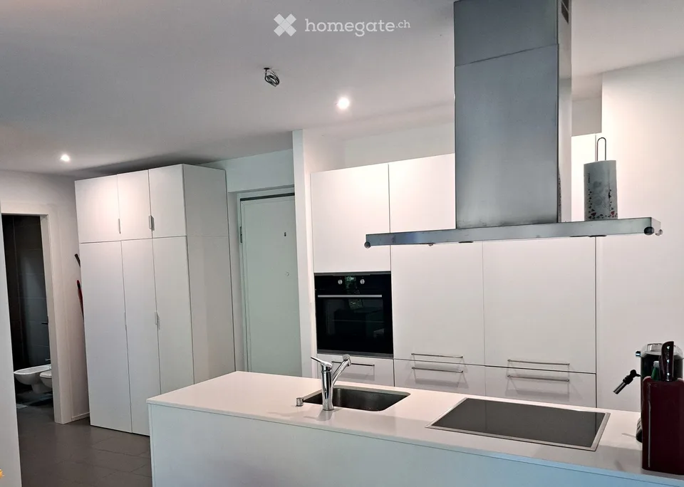 2.5 locali, terrazza coperta nel verde e box Pedrinate – Foto 2 von 6