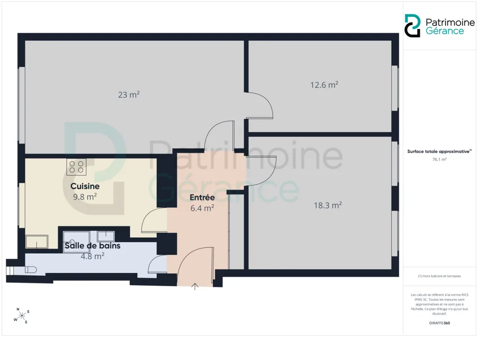 75 M² KOMFORT - EIN ANGENEHMES 3.0 ZIMMER WOHNUNG – Foto 9 von 9