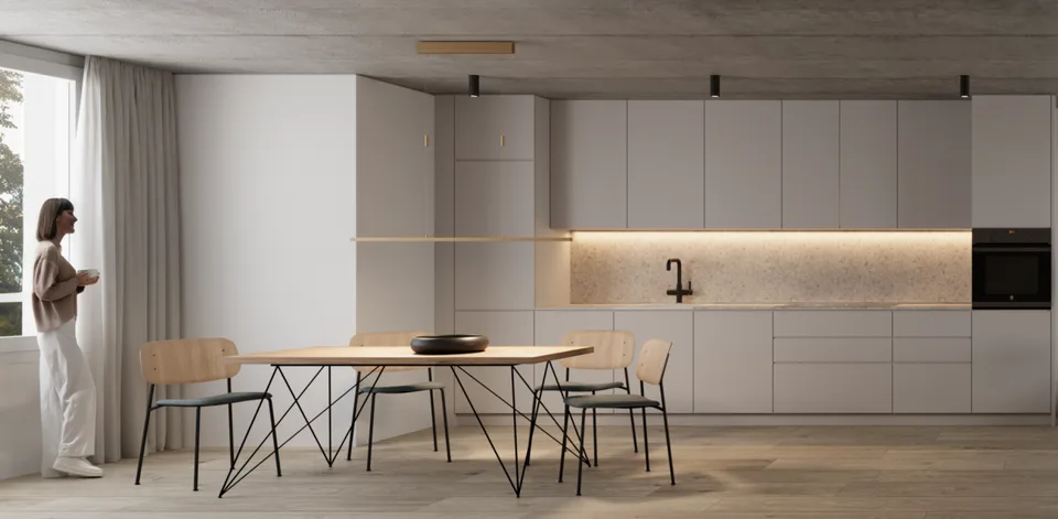 Urban und doch privat - Neubau 2.5 Z' Gartenapartment im beliebten St. Johann-Quartier – Foto 4 von 6