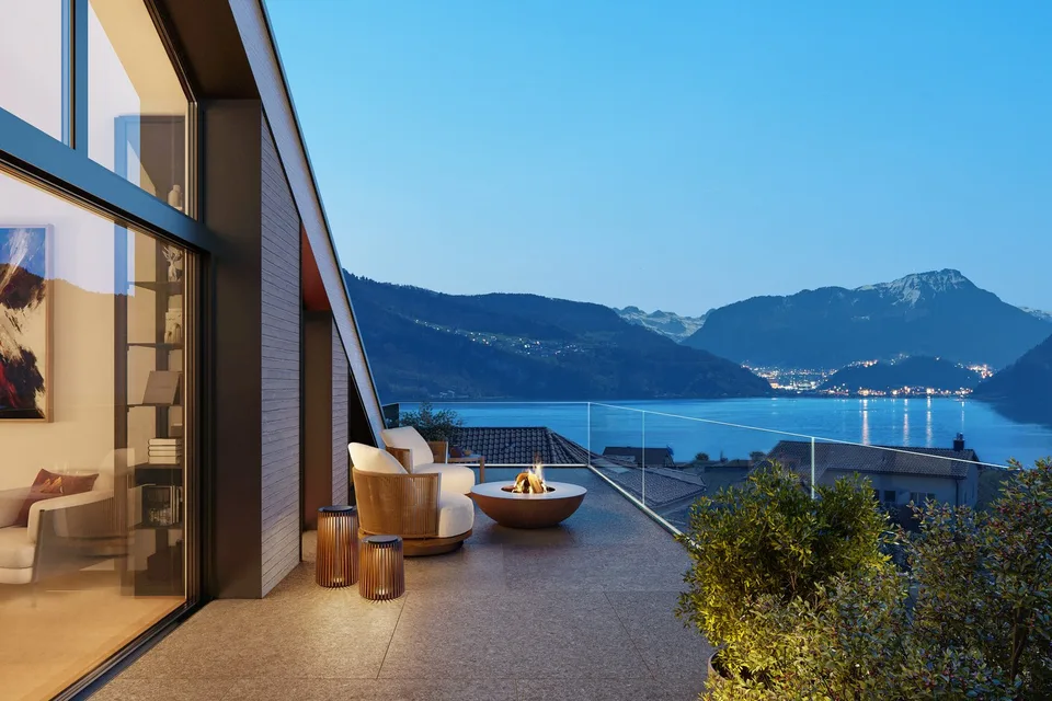 Villa panoramica a Kastanienbaum: ristrutturazione esclusiva, vista lago, piscina & più – foto 5 di 5