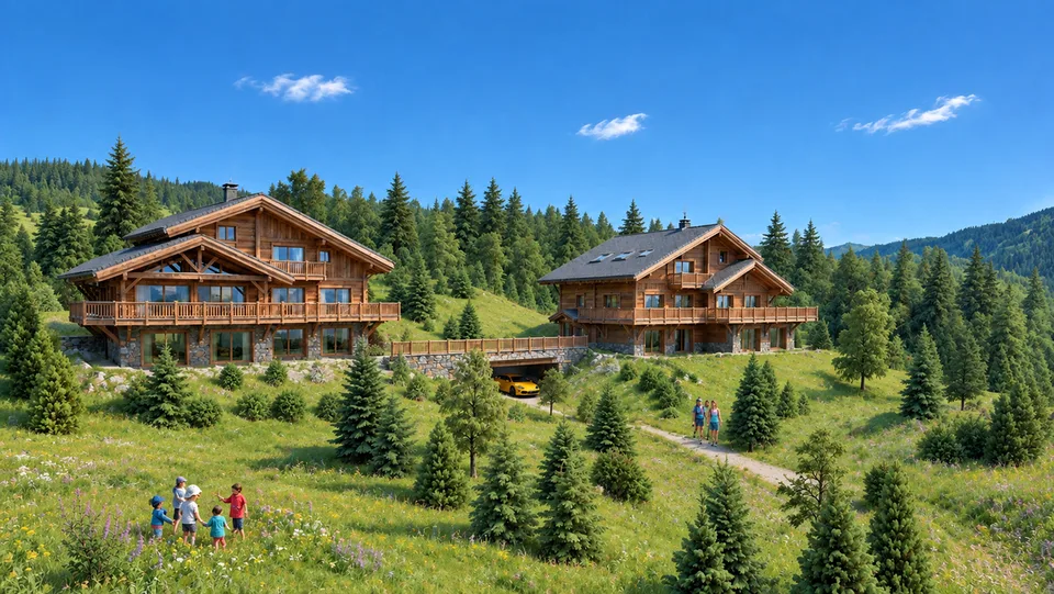 Luxurious Chalet Under Construction in Crans-Montana – photo 7 of 12