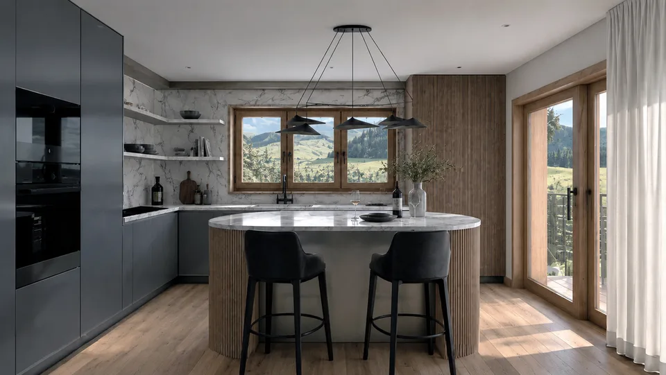 Luxurious Chalet Under Construction in Crans-Montana – photo 2 of 12