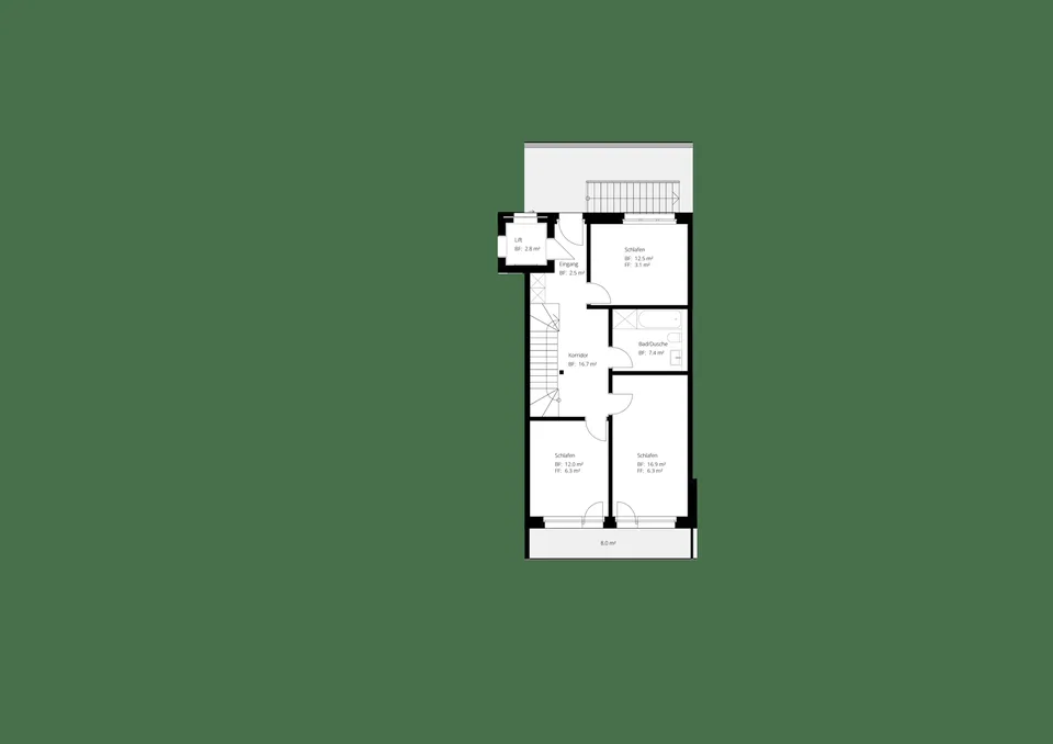 New and exclusive 4.5-room duplex attic apartment - living like in a single-family home – photo 12 of 14