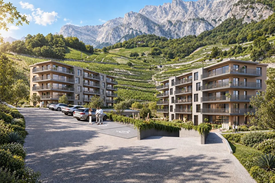 Appartements de 4.5 pièces dans une nouvelle résidence à Chamoson – photo 2 sur 7