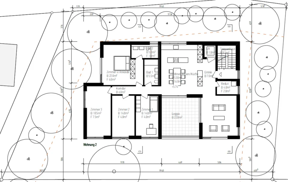 MFH Sonnenrain (5.5-Zimmer Wohnung, 2. OG, 6B) – Foto 7 von 9