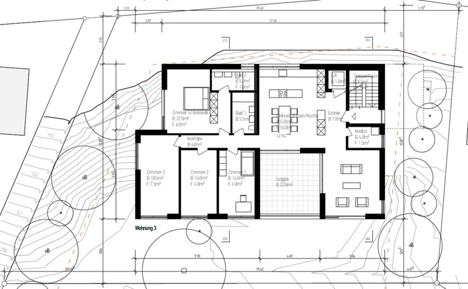 MFH Sonnenrain (5.5-Zimmer Wohnung, 1. OG, 6C) – Foto 7 von 9