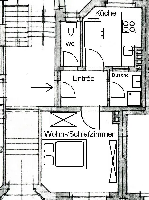 ruhiges Apartment (möbliert) mitten im Trendquartier Zürich-Wiedikon – Foto 7 von 8