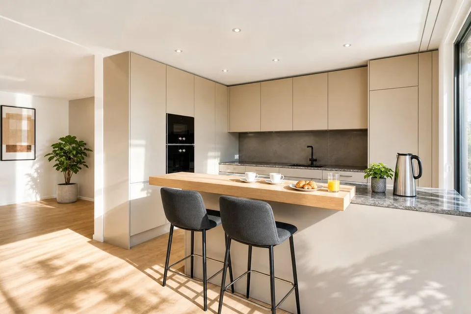 Sensazione di penthouse con vista panoramica | Appartamento esclusivo con terrazza a Thusis – foto 3 di 7